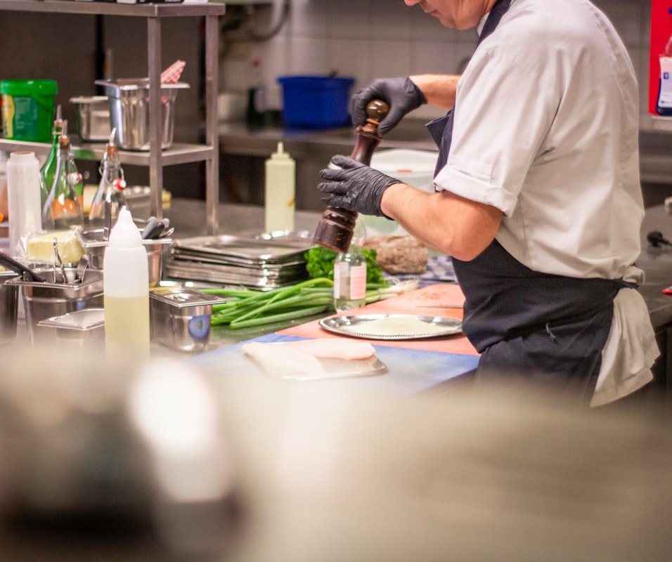 Professional meal preparation demonstration